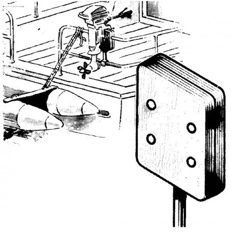 Motorträgerbrett mit Stützrohr auf der Kanzel