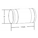Inline elektrische ventilator - Voldoet aan ISO 8846 voor ventilatie/afzuiging