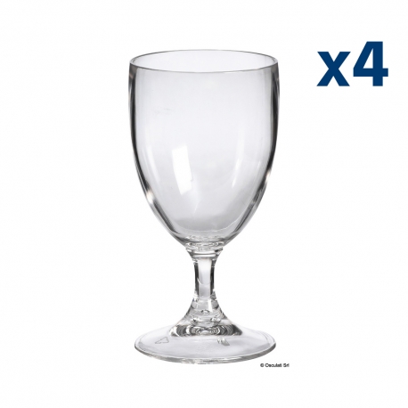 Juego de 4 copas de barco irrompibles de 200 ml.