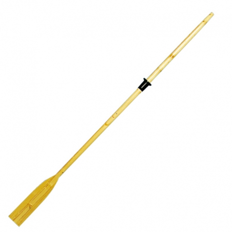 Paddel aus Fichtenholz mit gebogenem Blatt Ø 46 mm.