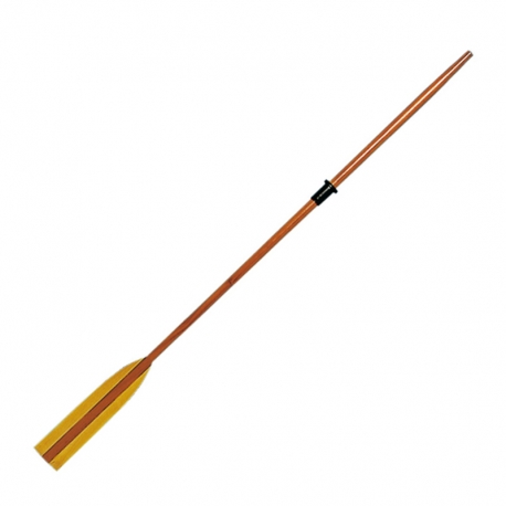 Mahagoni-Ruder mit Ø 36 mm gebogenem Blatt.