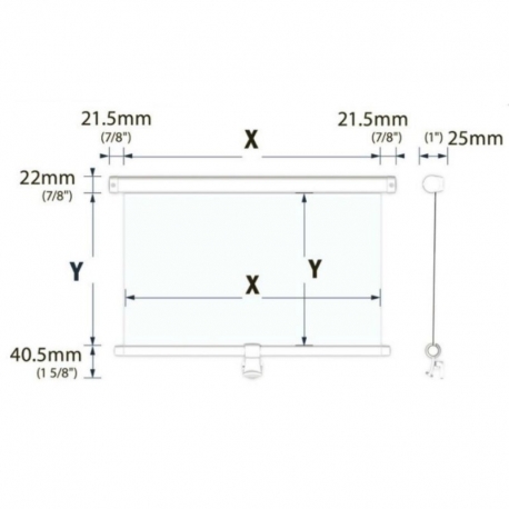 Rollo SkyshadePortshade 320 für Oberlichter und Fenster