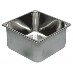 Rechthoekige roestvrijstalen spoelbak