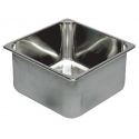 Rectangular stainless steel sink