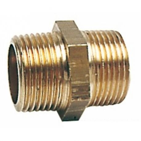 Double brass niple