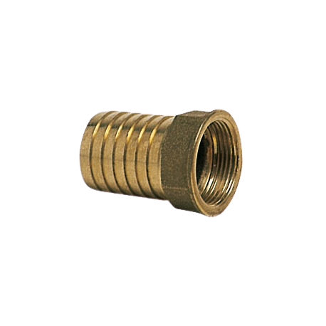 Cast and turned brass female hose barb