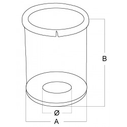 Cesta de acero inoxidable para el filtro purificador de agua "Ionio 2