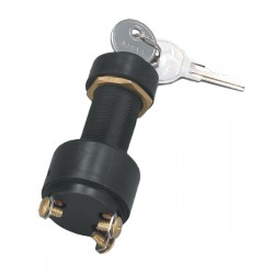 Llave de plástico para motor de arranque 3 terminales - con tapa de goma