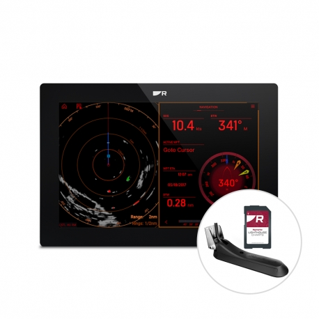 Axiom Plus 9 RV Multifunction + RV-100 Transducer + Lighthouse Cartography Download