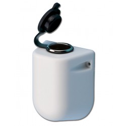 Cigarette lighter socket with fairing and cap