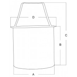 Cesta de acero inoxidable para el filtro purificador de agua "Mediterraneo 2