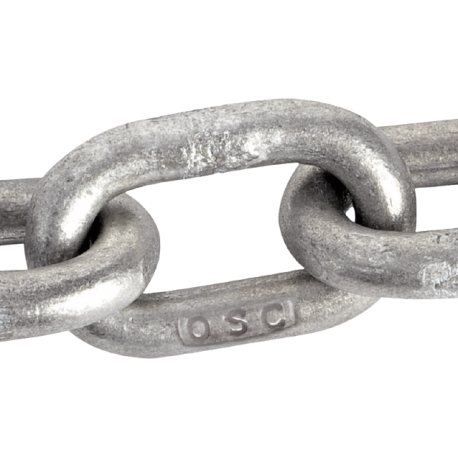 High strength Grade 80 galvanized calibrated chain - Osculati