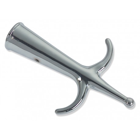 Chromium-plated brass double hook for midshipman