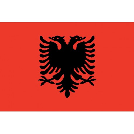 Bandiera Albania stamina di poliestere 100%