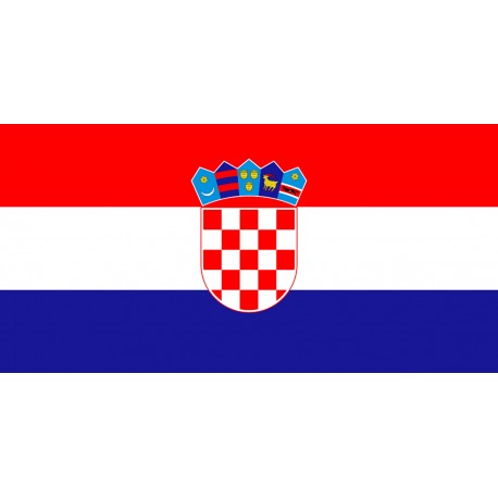 Bandiera Croazia in tessuto stamina di poliestere 100%