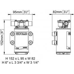 Pompa di sentina MARCO UP1-J 12 V 28 L/min 2