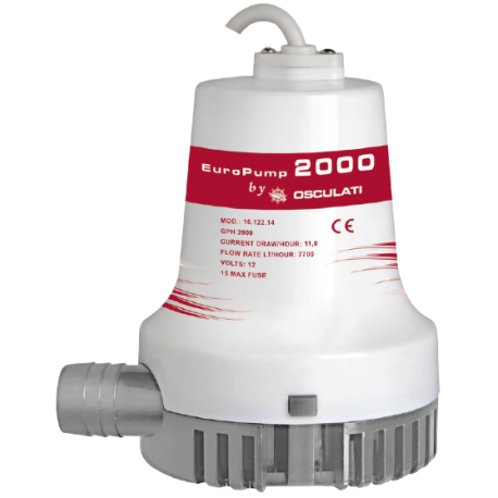Pompe de cale Osculati Europump II 2000 12 V 128 L/min
