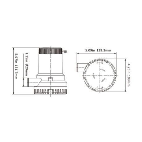 Seaflo G1500 pilssipumppu 24 V 70 l/min