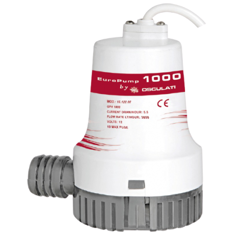 Bomba de achique Osculati Europump II 1000 12 V 64 L/min