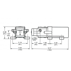 JABSCO autoclaaf 2,76 bar 12 V 3,8 L/min 2