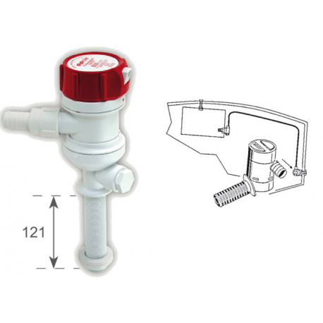 RULE 800 pystysuora ilmastuspumppu 12 V 50,47 l/min