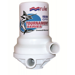 RULE Dubbelportsluftningspump 12 V 50,47 L/min