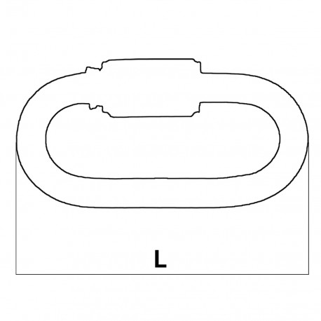 Stainless steel ring with screw opening for chain junction