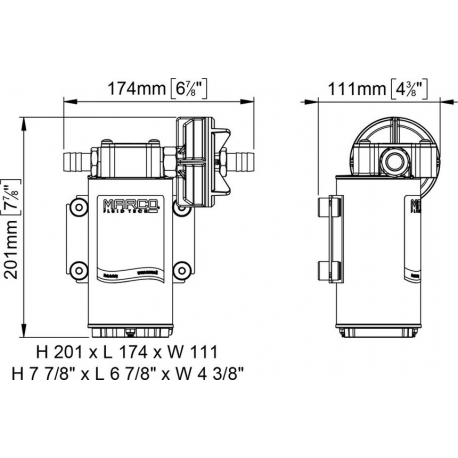 Pompa MARCO UP6 travaso gasolio 12 V