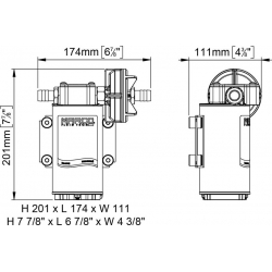 Pompa MARCO UP6 travaso gasolio 24 V 2