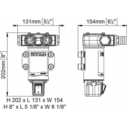 MARCO VP45-S diesel, pompe de transfert d'eau 12 V 2