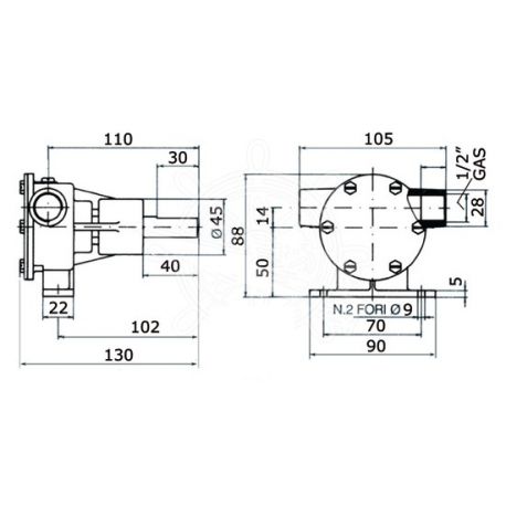 ANCOR PM16 selbstansaugende Pumpe für die Motorkühlung