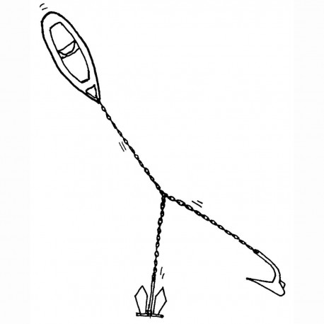 Kjedegriper, ankersjakkel i rustfritt stål