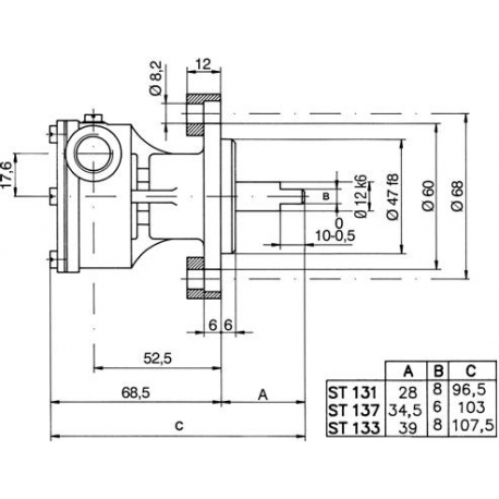 ANCOR ST137 pompe auto-amorçante pour le refroidissement du moteur