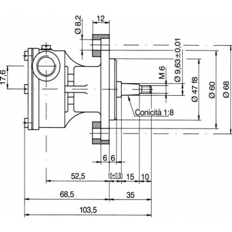 Bomba autocebante ANCOR ST139 para la refrigeración del motor