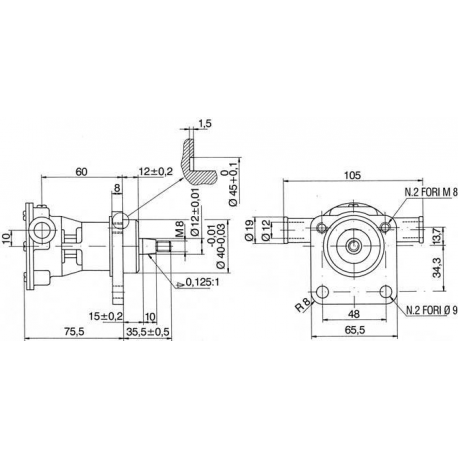 ANCOR PFF12 pompe auto-amorçante pour le refroidissement du moteur