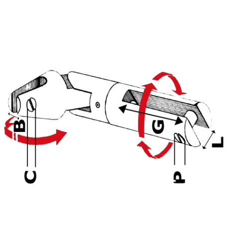 Raccord tournant en acier inoxydable AISI 316 pour ancrages - Osculati