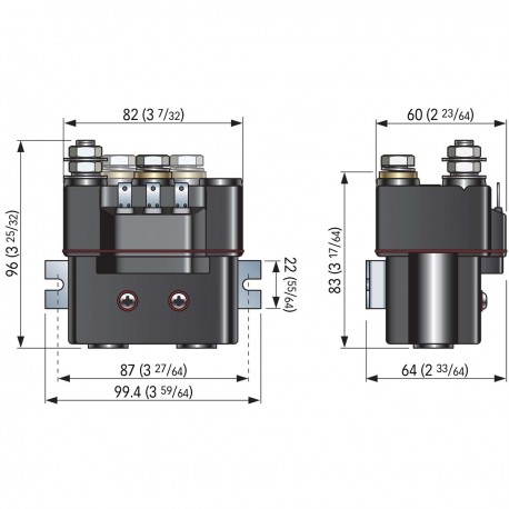 4-polige contactor en omkeercontactorkast