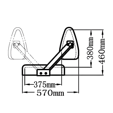 Asiento del conductor biplaza Reverso