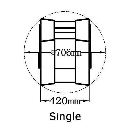 Reverso two-seater driver's seat