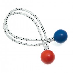 Zeilslot met tweekleurige bollen