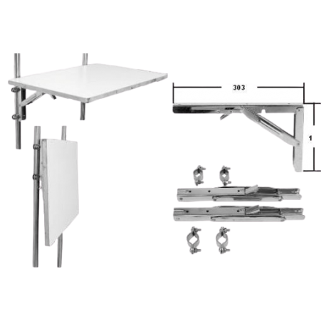 Pair of folding support arms - ARC