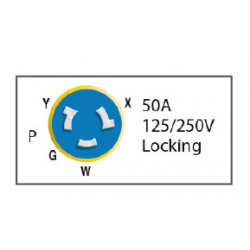 Presa stagna 50A 125/250 V - Marinco 2