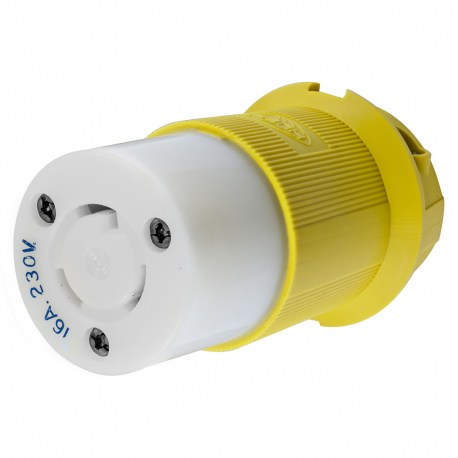 Prise étanche 16A en polycarbonate 220V - Hubbell