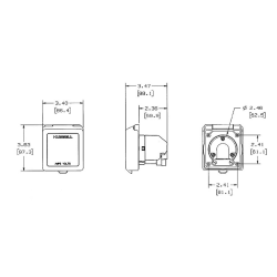 Polycarbonate 16A watertight plug 220V - Hubbell 2