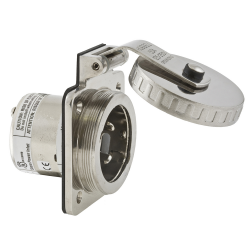 50A Ruostumattomasta teräksestä valmistettu vedenpitävä pistoke 125/250V - Hubbell