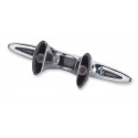 250 mm AISI 316 ruostumattomasta teräksestä valmistettu "Silver Gate" -pollari