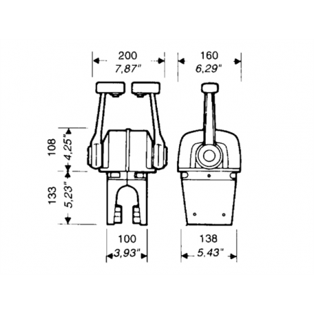 Scatola comando bileva B74 - Ultraflex
