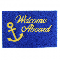 "Welcome" mat in antislip PVC mm.900x600