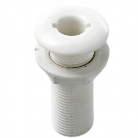 Seewasserablass aus weißem Nylon mit Gewinde