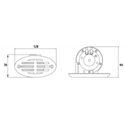 12V roestvrijstalen elektrische claxon 2